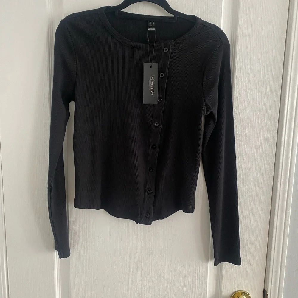 Another Story Ribbed Cardigan - Picture 8 of 9